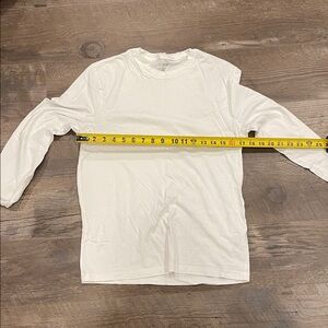 J crew mens Long Sleeve Tee in White